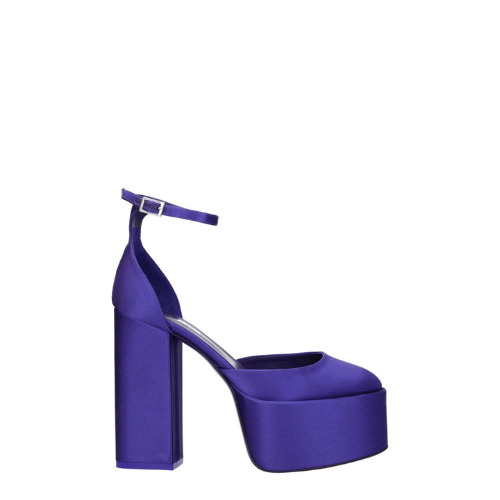 Purple Satin Sandal