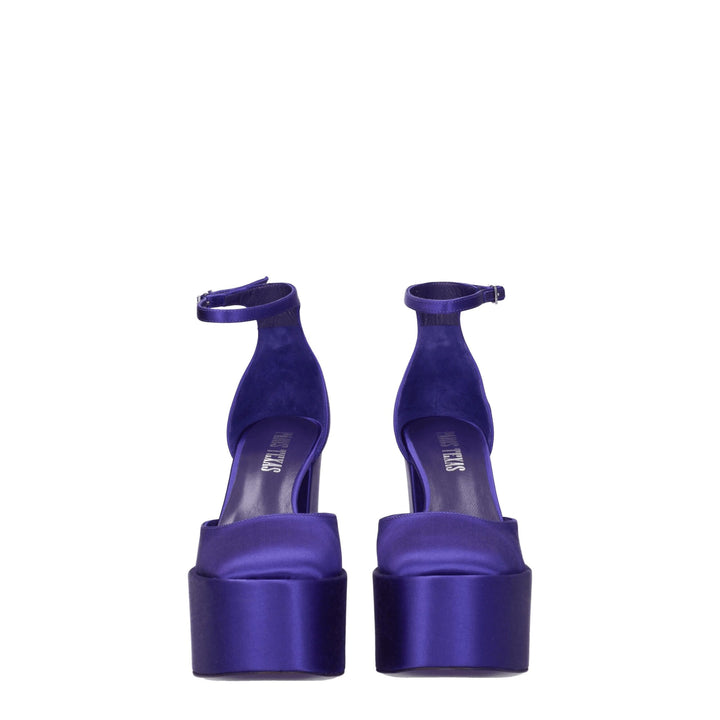 Purple Satin Sandal