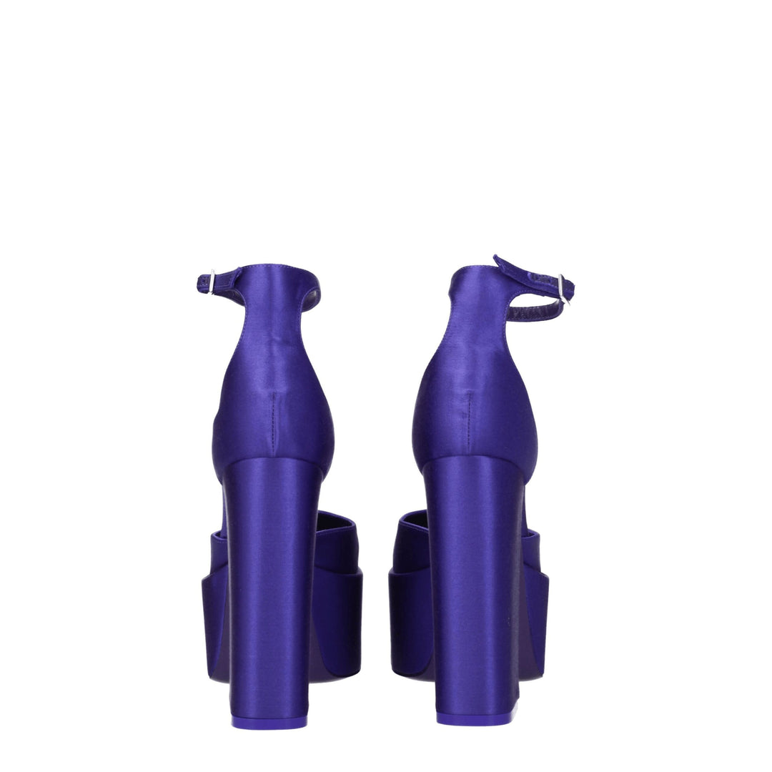 Purple Satin Sandal