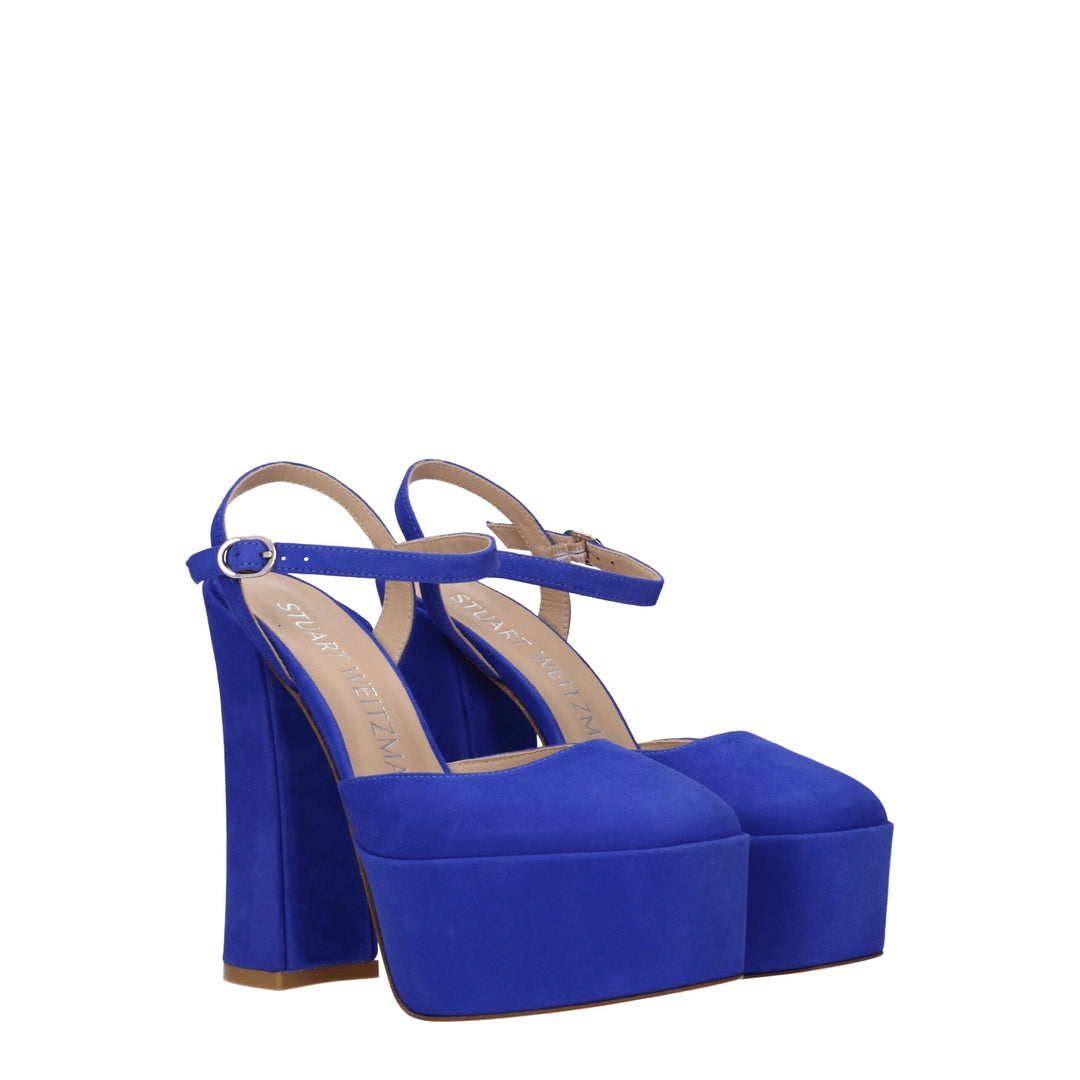 Blue Leather Sandal
