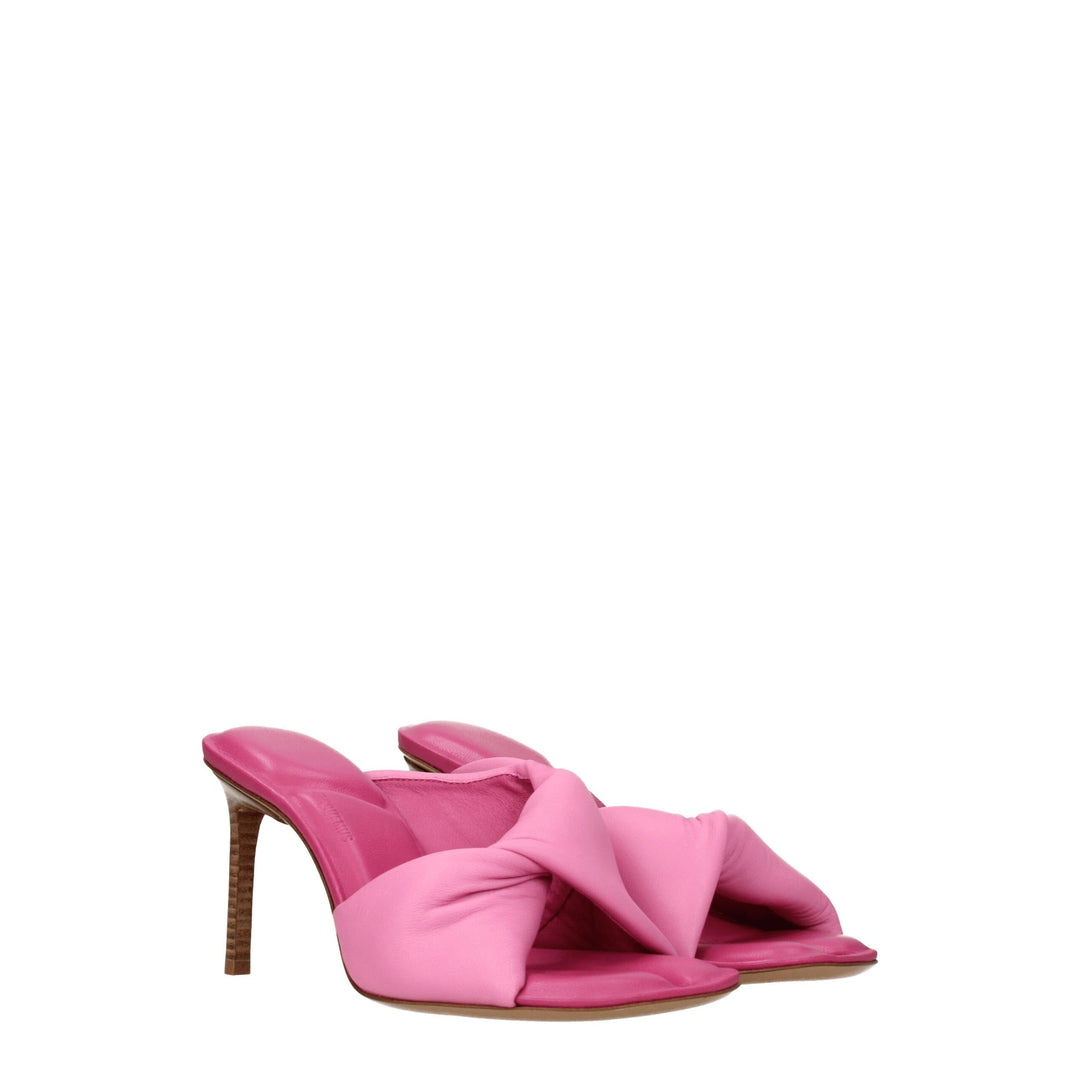 Pink Leather Sandal