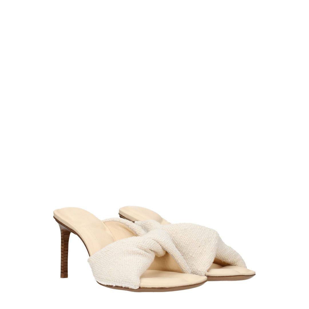 Beige Fabric Sandal