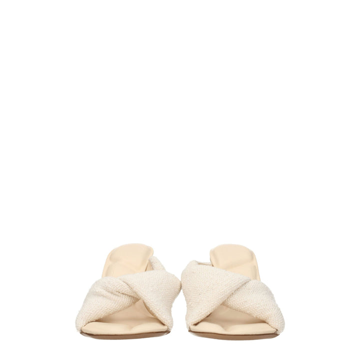 Beige Fabric Sandal