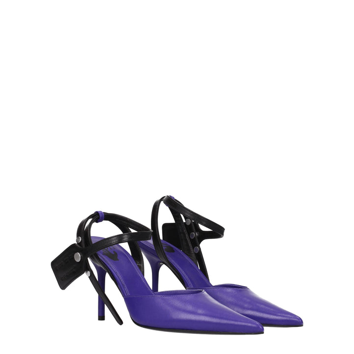 Purple Leather Sandal