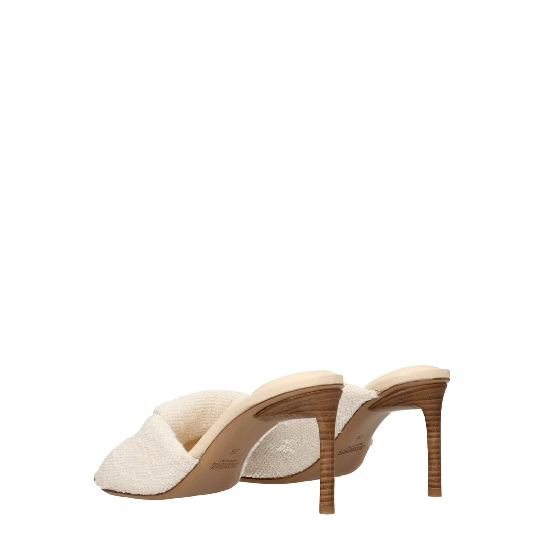 Beige Fabric Sandal