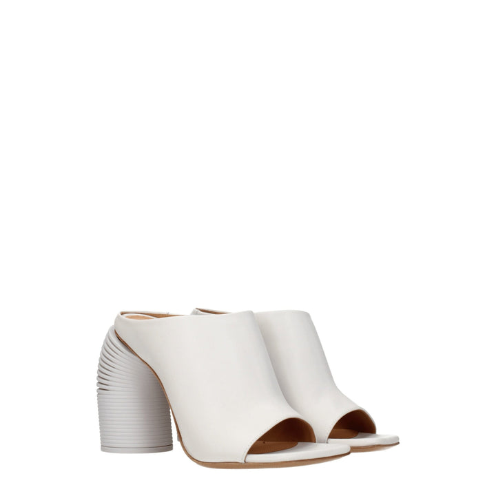 White Leather Sandal