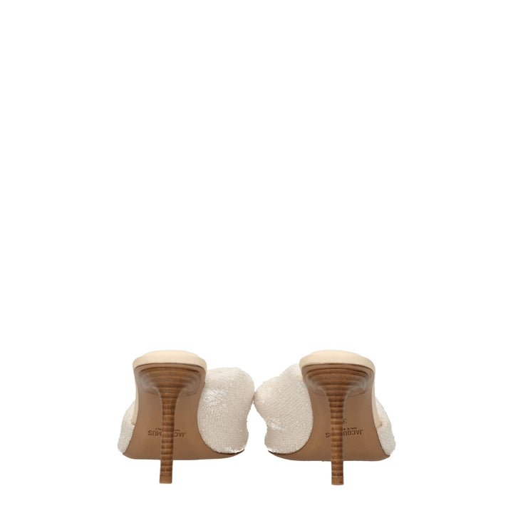 Beige Fabric Sandal