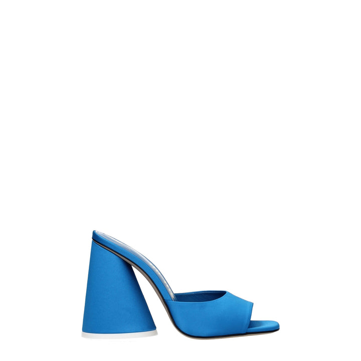 Light Blue Satin Sandal
