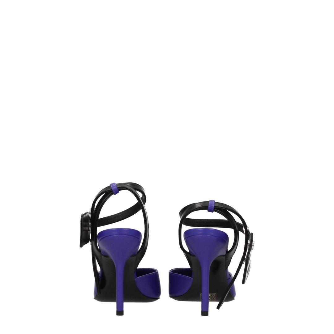 Purple Leather Sandal