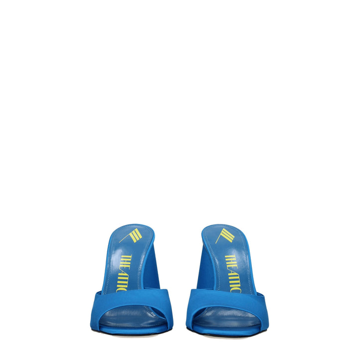 Light Blue Satin Sandal