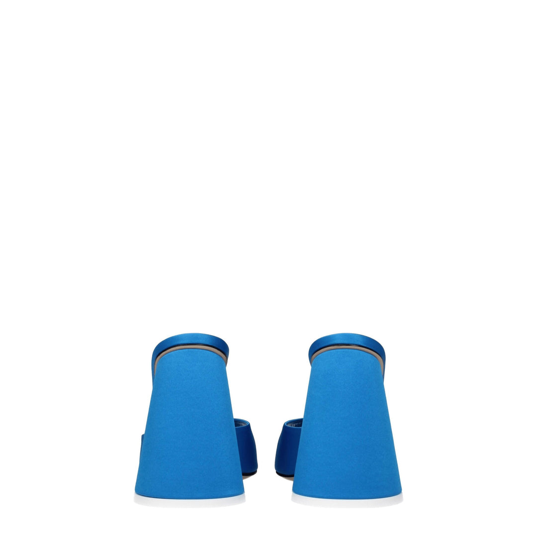 Light Blue Satin Sandal