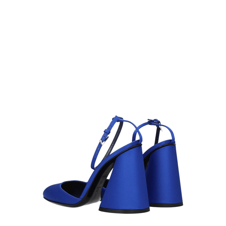 Blue Satin Sandal