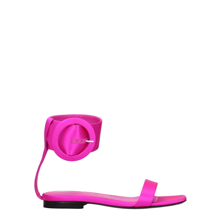 Pink Satin Sandal