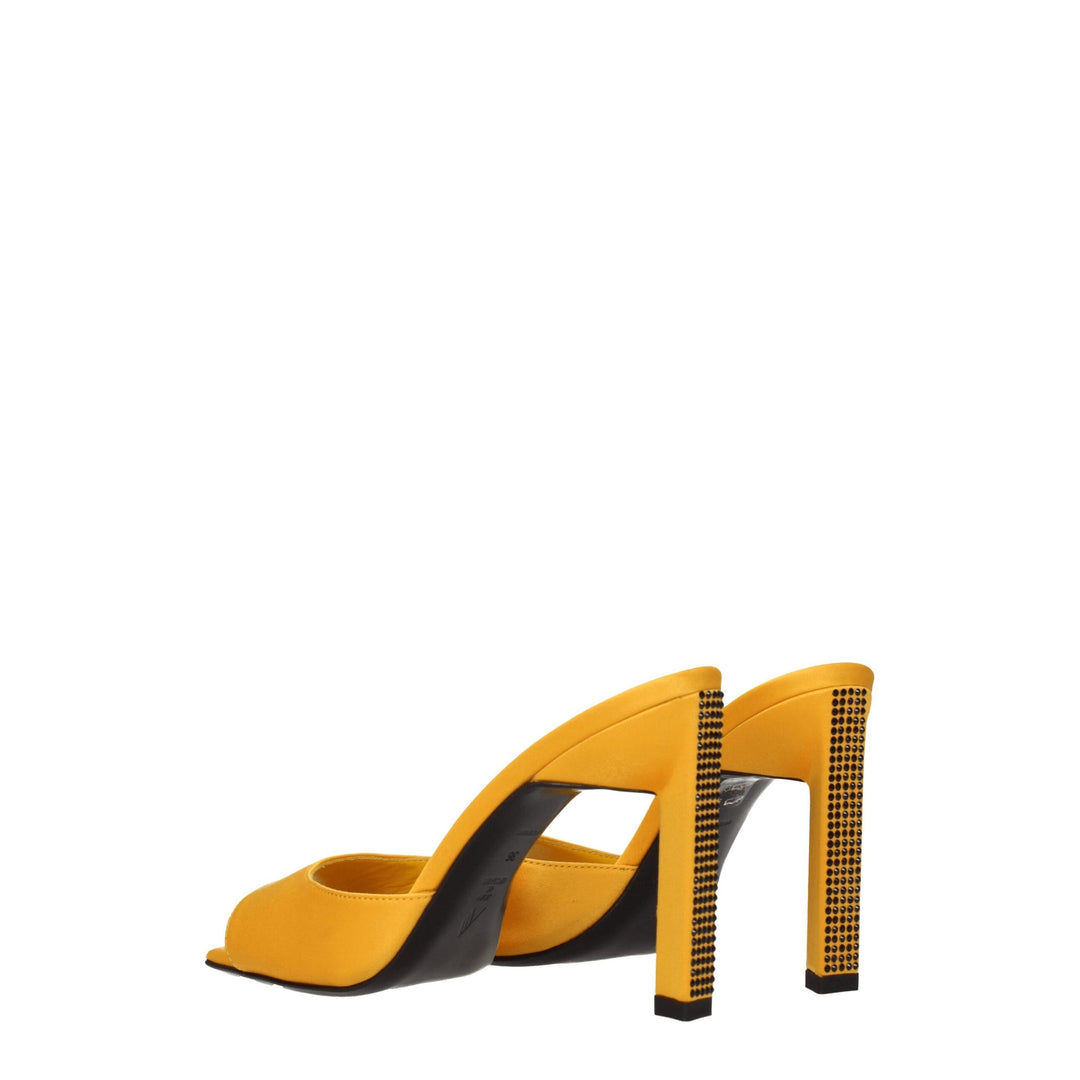 Orange Satin Sandal