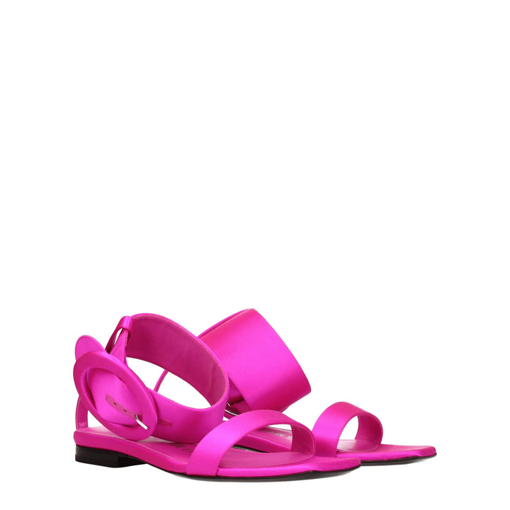 Pink Satin Sandal