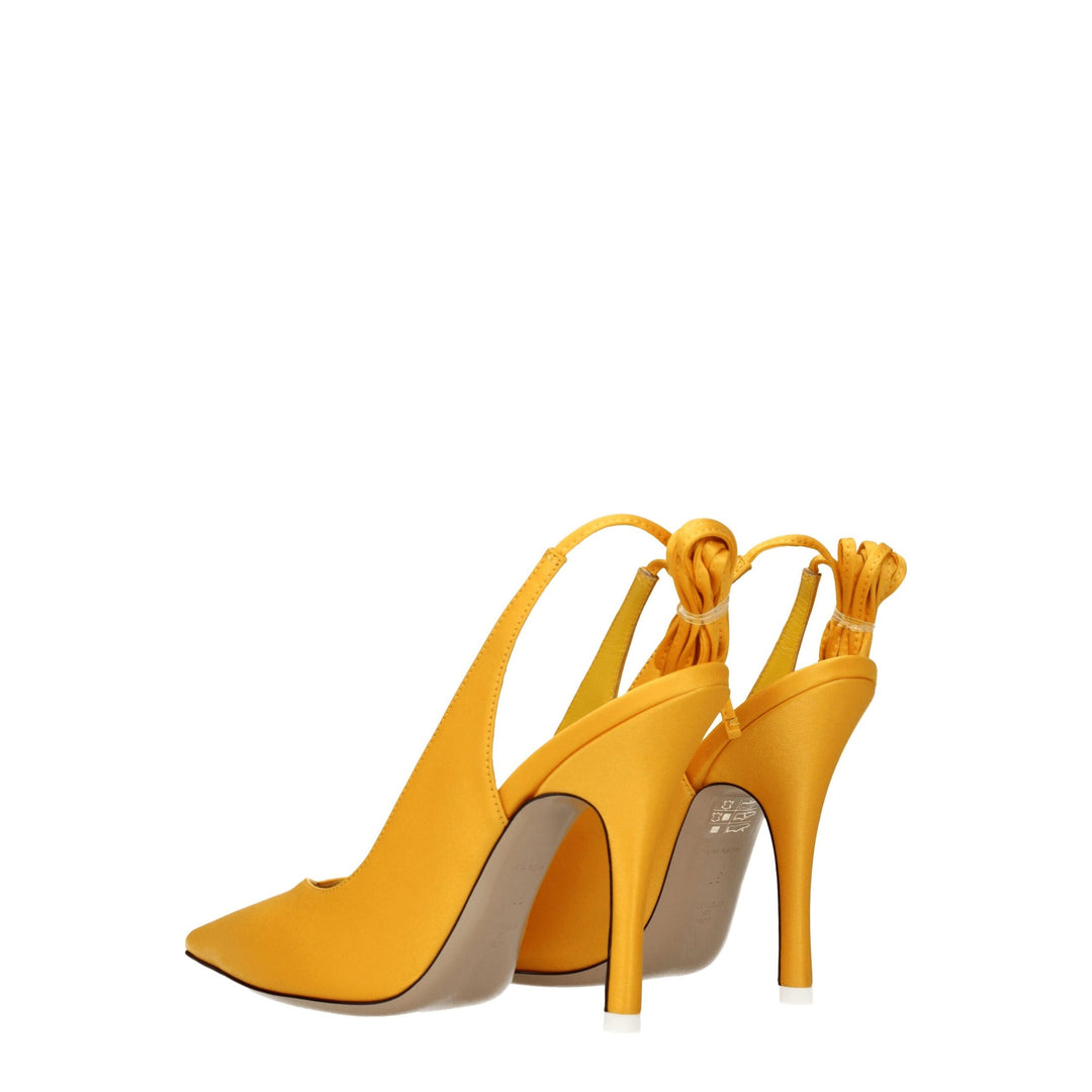 Orange Satin Sandal