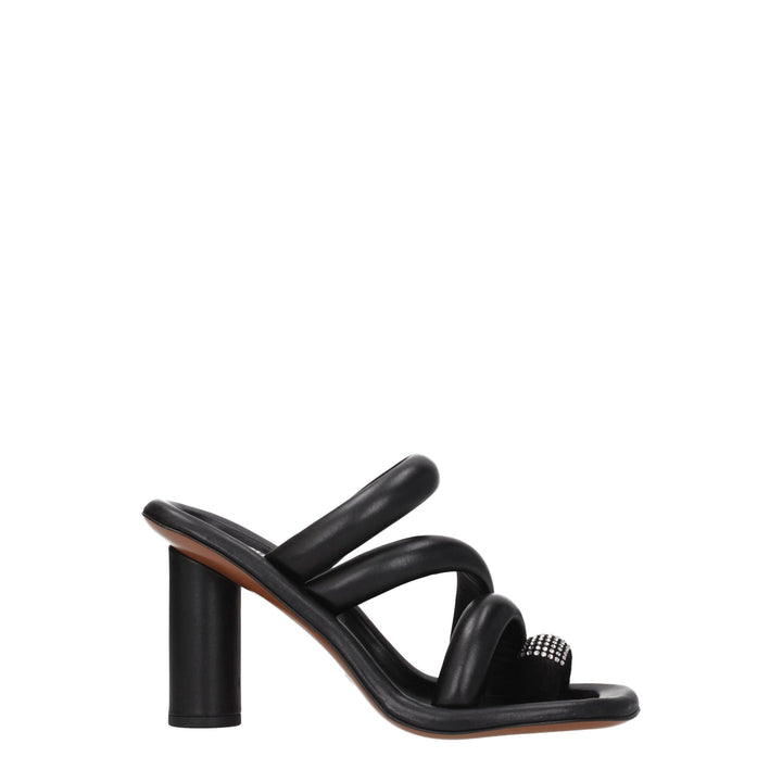 Black Leather Sandal