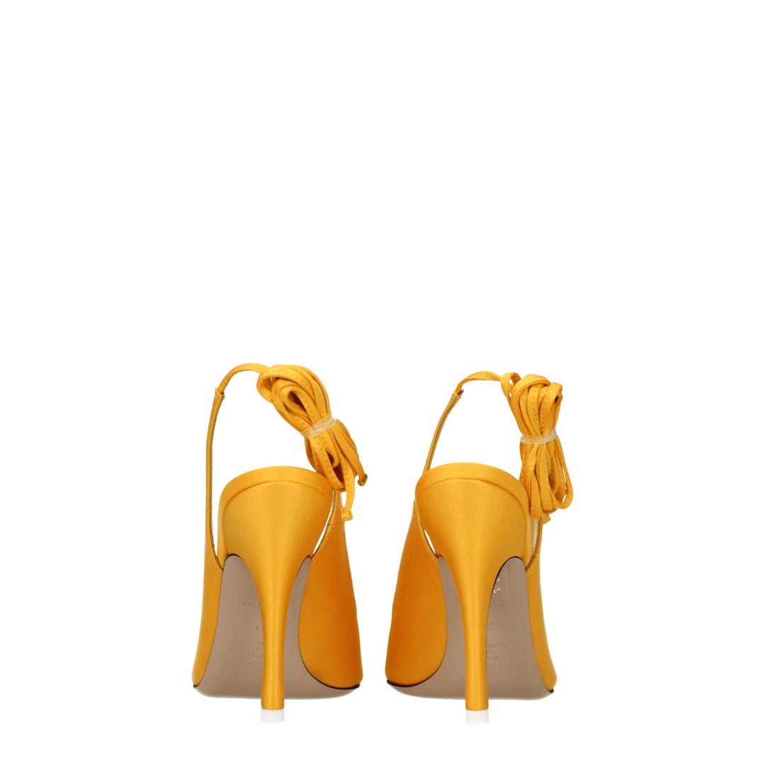 Orange Satin Sandal