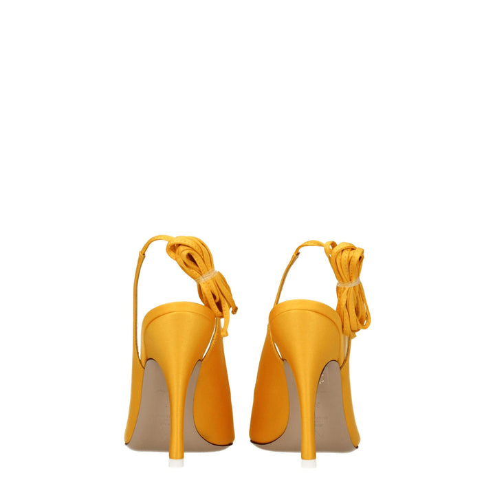 Orange Satin Sandal