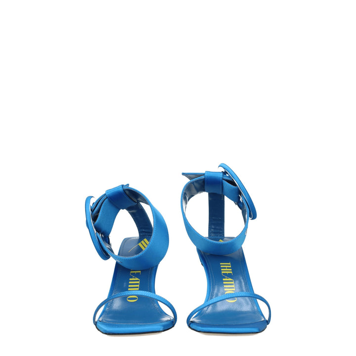 Light Blue Satin Sandal