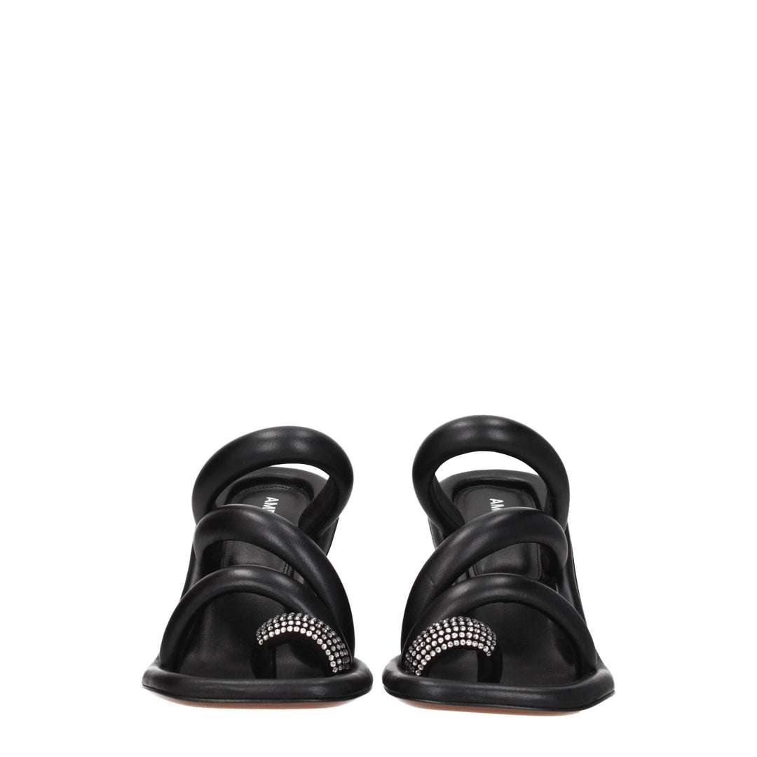 Black Leather Sandal