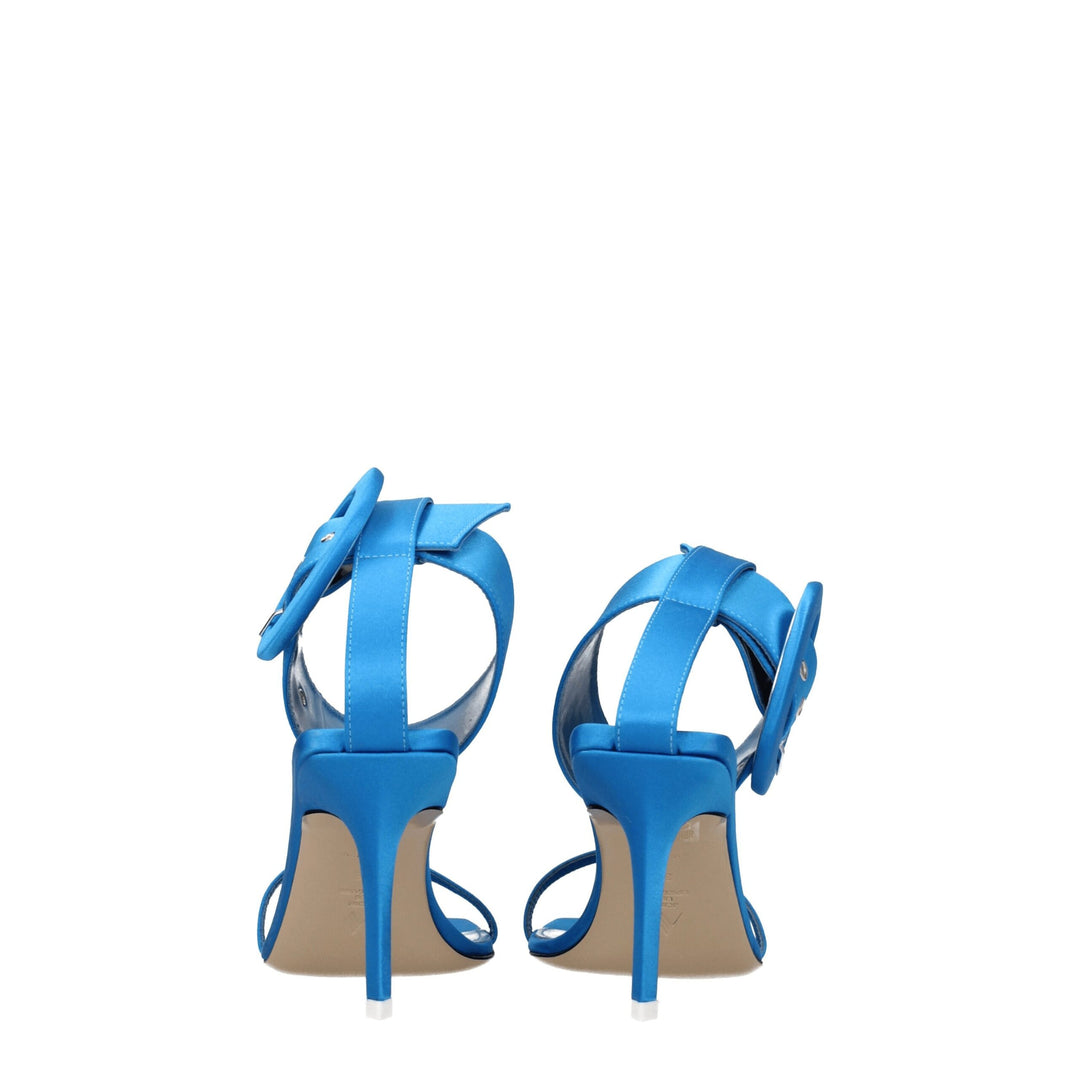 Light Blue Satin Sandal
