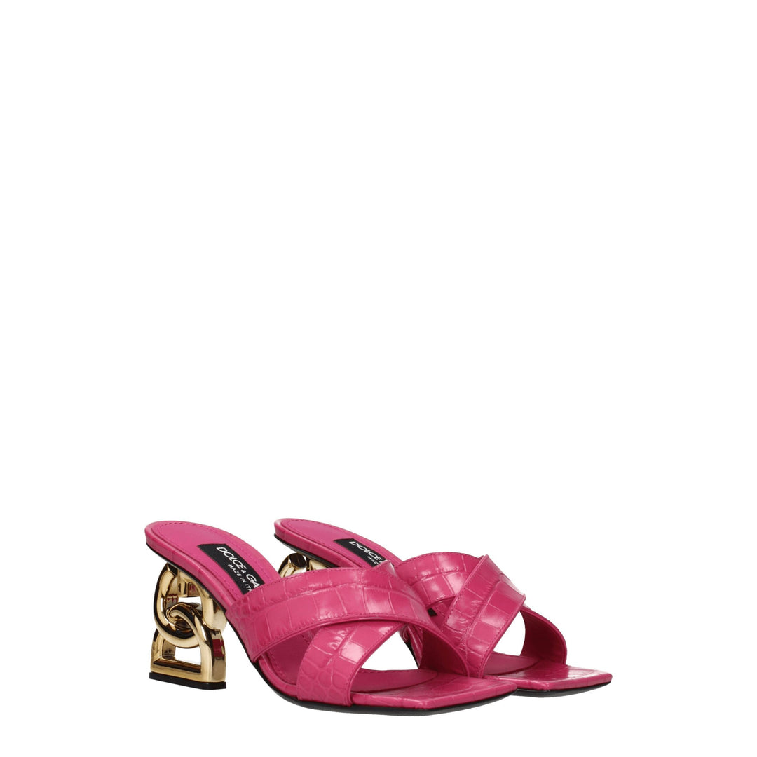 Pink Leather Sandal