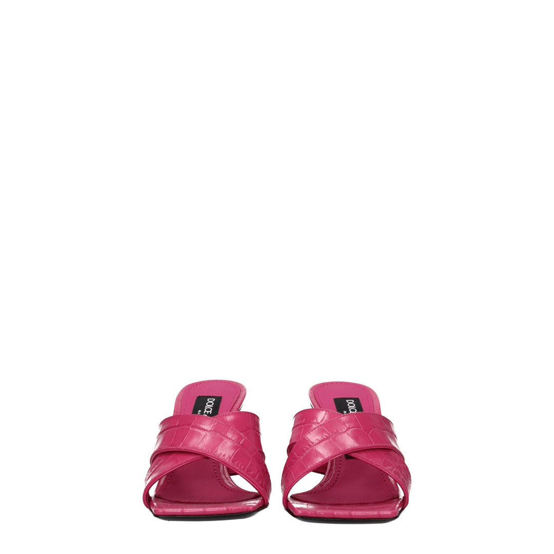 Pink Leather Sandal