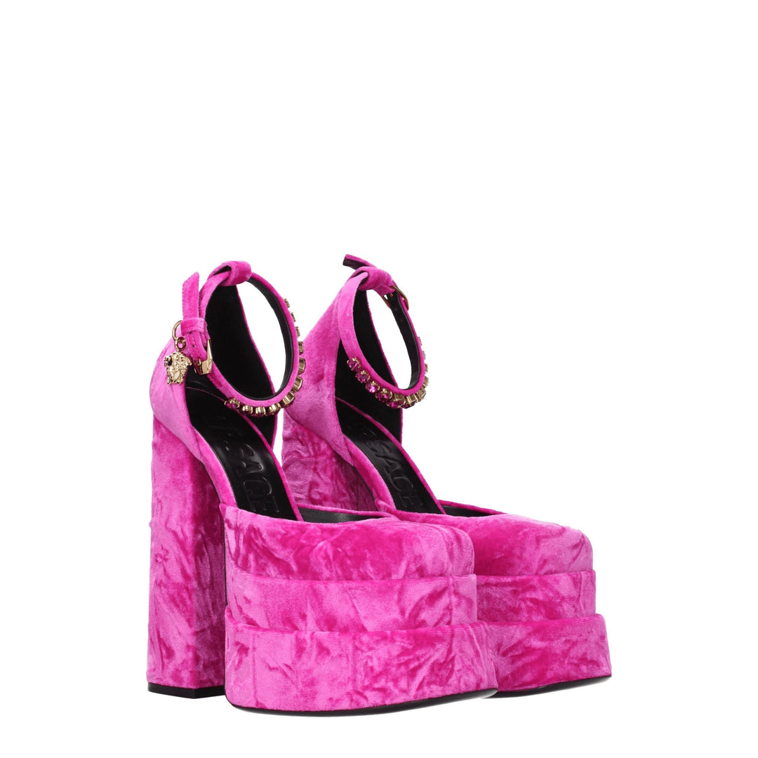 Pink Velvet Sandal