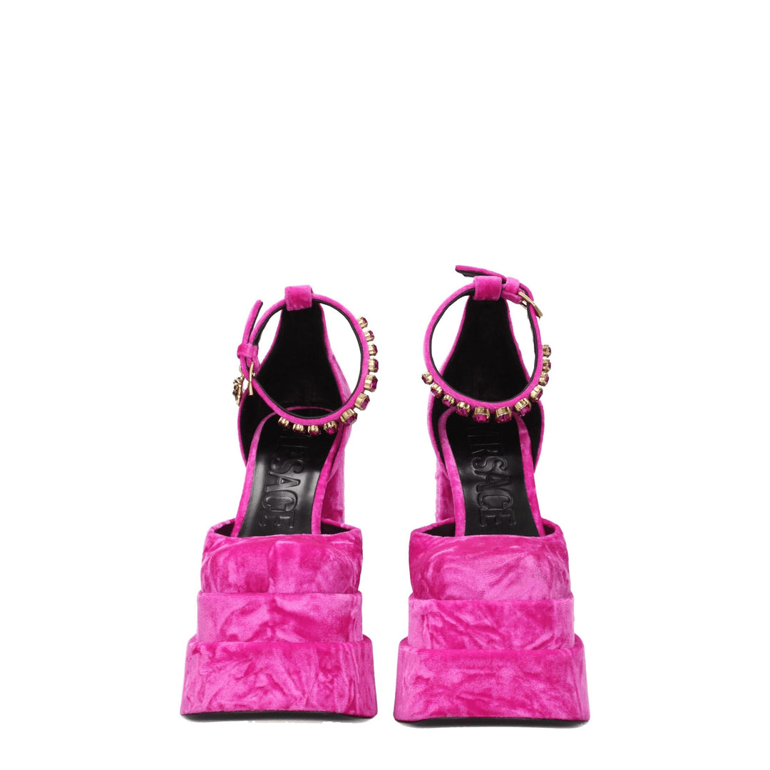 Pink Velvet Sandal