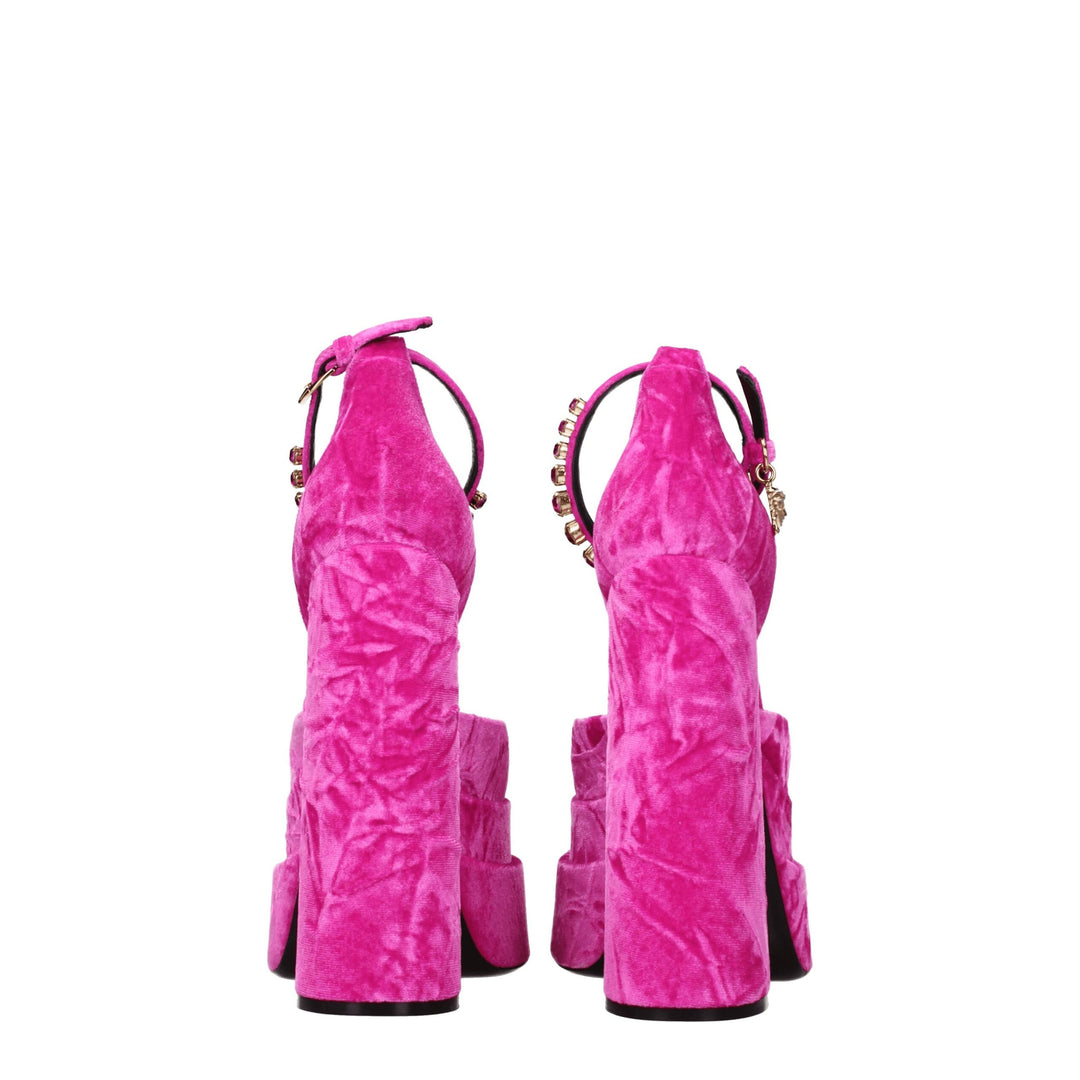 Pink Velvet Sandal