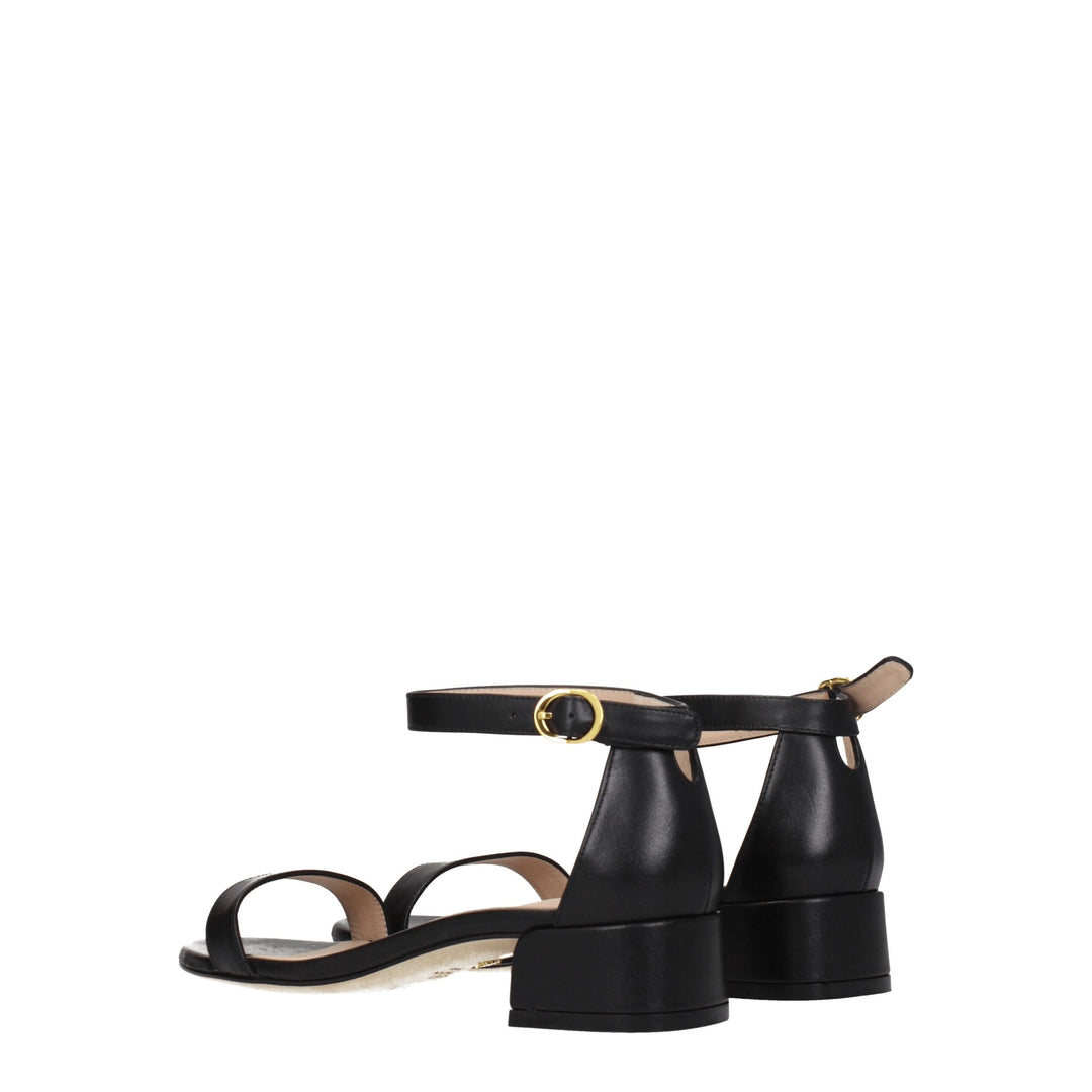 Black Leather Sandal