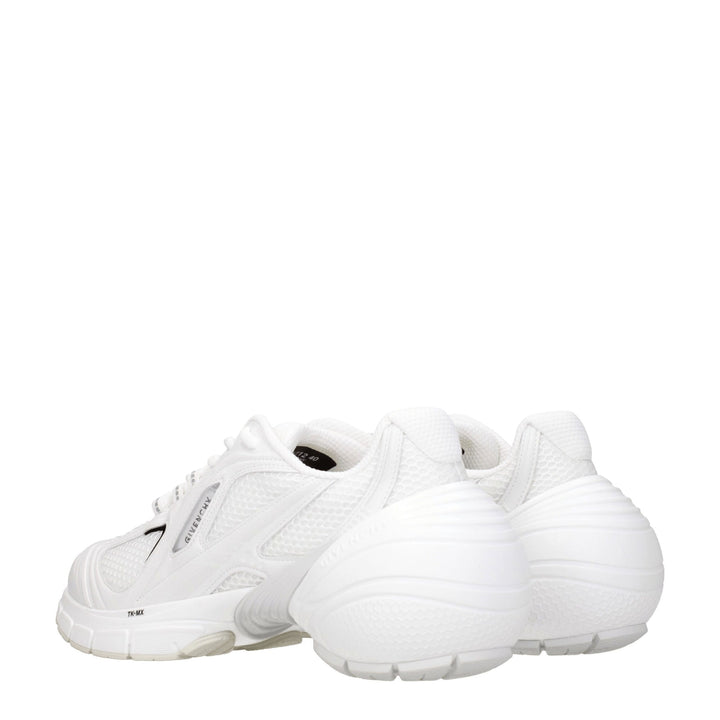 White Fabric Sneakers