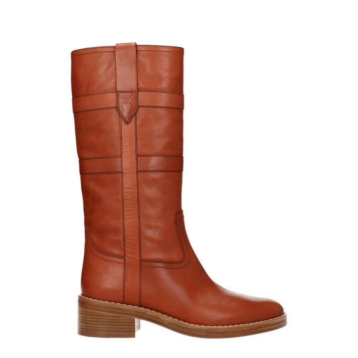 Brown Leather Boot