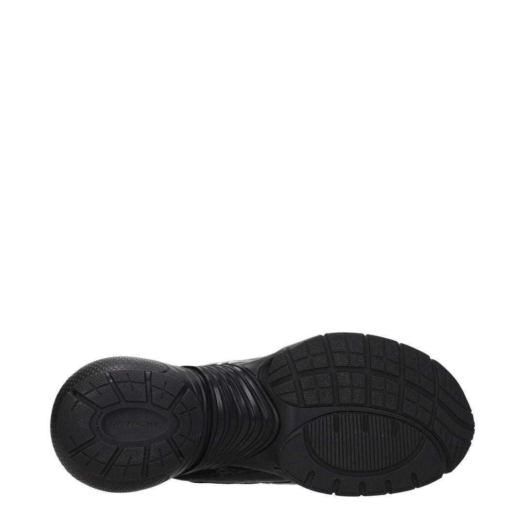 Black Fabric Sneakers