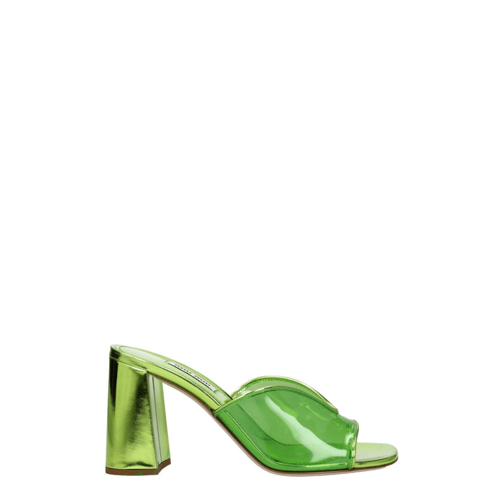 Green Plexiglass Sandal