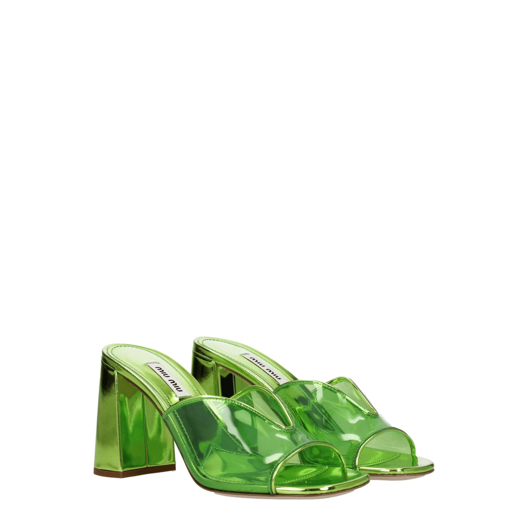 Green Plexiglass Sandal