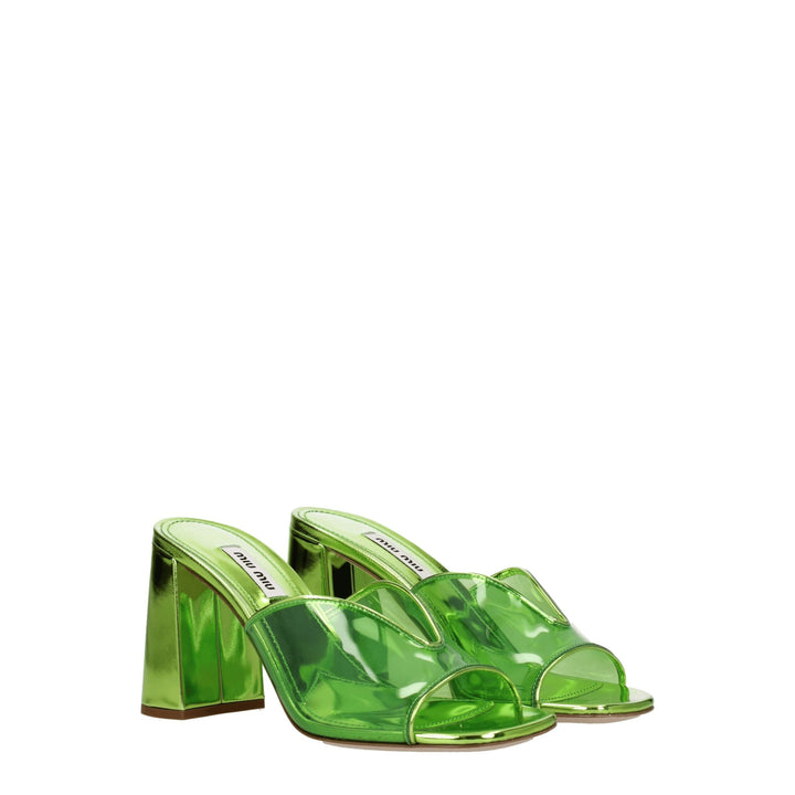 Green Plexiglass Sandal