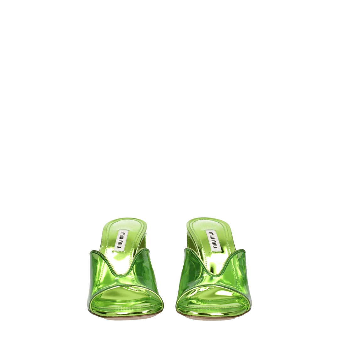 Green Plexiglass Sandal
