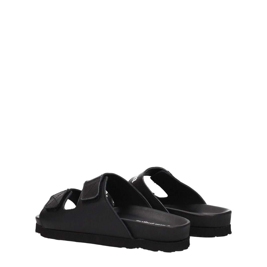 Black Leather Sandal