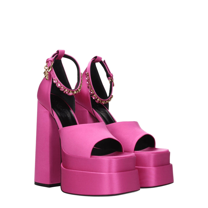 Pink Satin Sandal