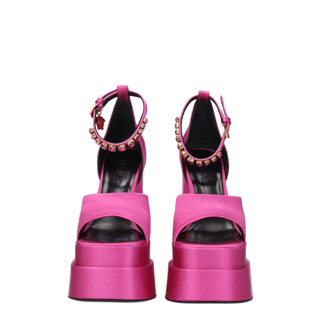 Pink Satin Sandal