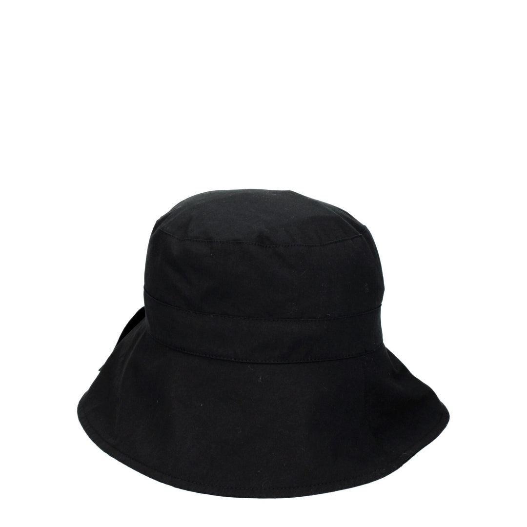 Black Cotton Hat