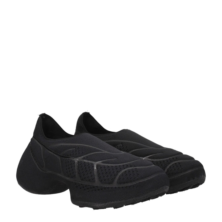 Black Fabric Slip-On Loafer