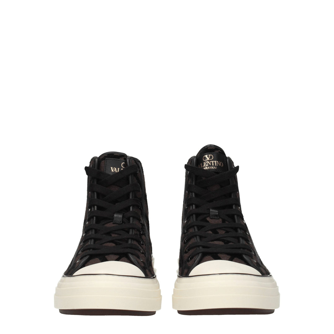 Valentino Garavani Brown Fabric High Tops