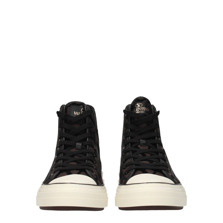 Valentino Garavani Brown Fabric High Tops