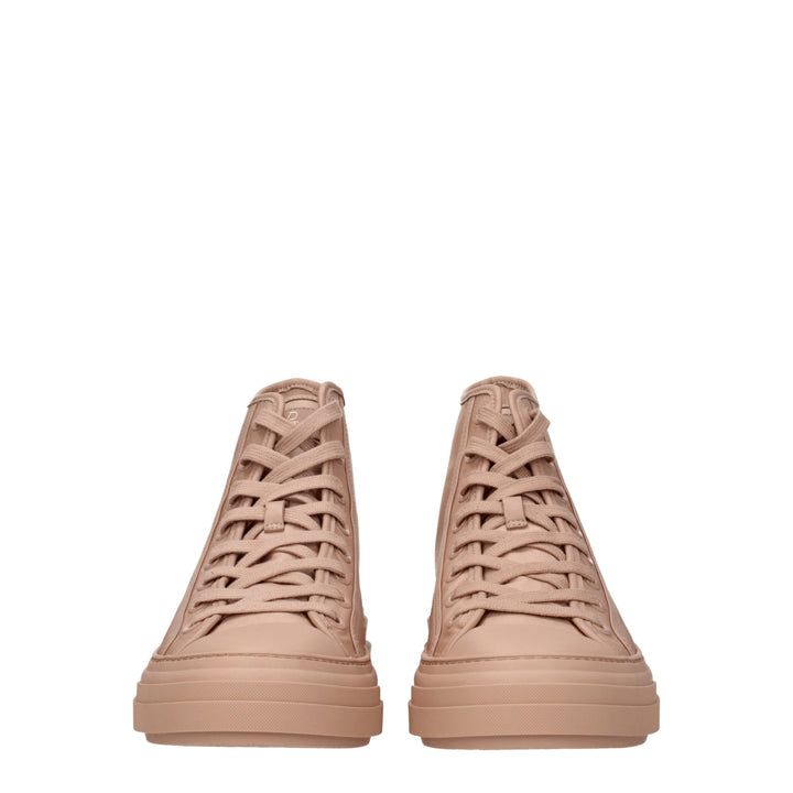 Pink Fabric Sneakers