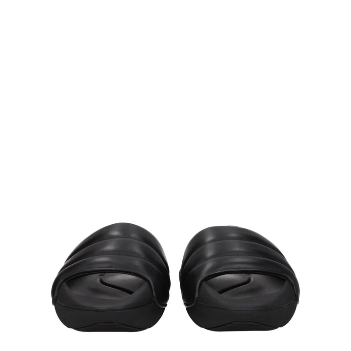 Black Leather Slipper