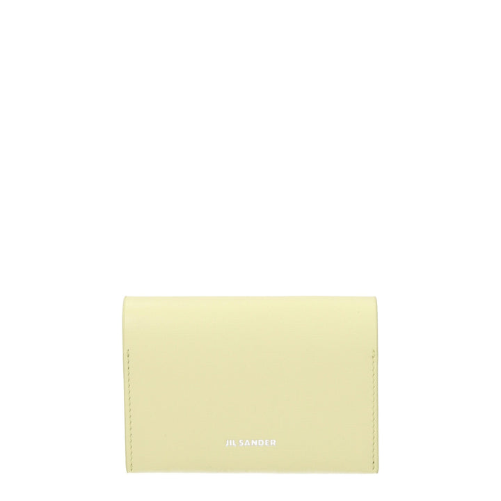 Yellow Leather Cardholder