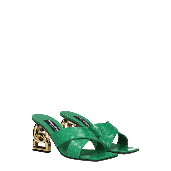 Green Leather Sandal